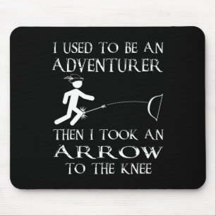 Dann nahm ich einen Pfeil in das Knie Video Game G Mousepad