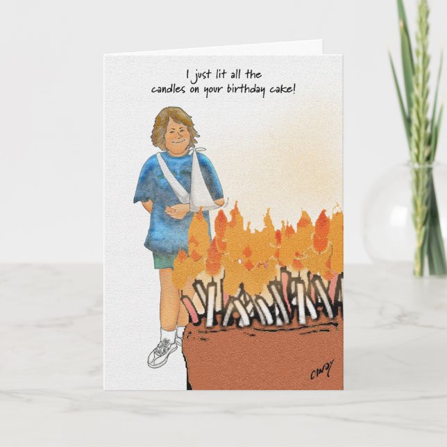 Dann rief ich die Feuerwehr an! Karte (Vorderseite)