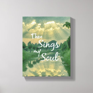 Dann singt mein Soul mit Sonnenbänken und Reflekti Leinwanddruck