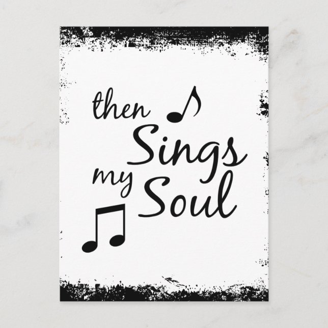 Dann singt mein Soul Postkarte (Vorderseite)