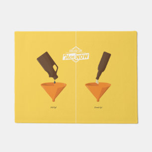 Dann und jetzt: Bier Pong Fußmatte