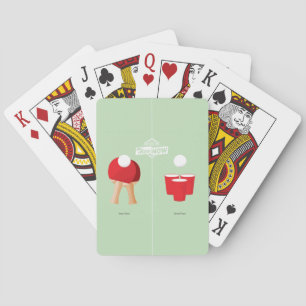 Dann und jetzt: Klingeln Pong Spielkarten