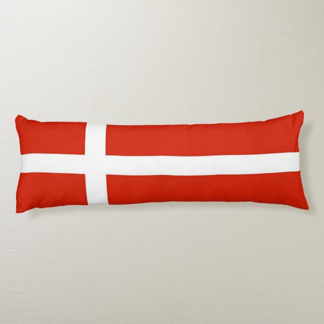 Dannebrog Die Offizielle Flagge Dänemarks Seitenschläferkissen (Rückseite)