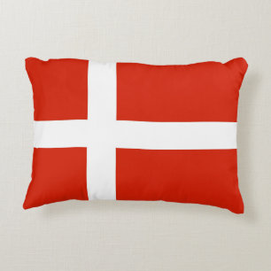 Dannebrog; Die offizielle Flagge von Dänemark Zierkissen