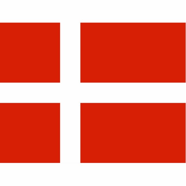 Dannebrog Fotoskulptur Ornament (Vorne)