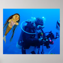 Danni das Meerjungfrau-Poster Poster