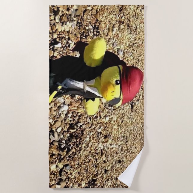 Danny Duck, das Pirate Strandtuch (Vorderseite)