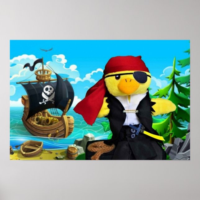 Danny Duck der Pirat. Poster (Vorne)