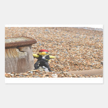 Danny Duck, der rechteckige Aufkleber für Piraten