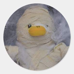 Danny Duck die Mumie  Runder Aufkleber