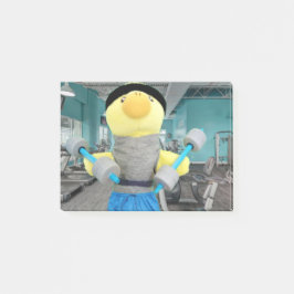 Danny Duck in the Gym Post-it Klebezettel