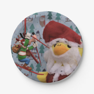 Danny Duck Père Noël. Assiettes en Papier.