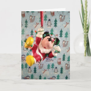 Danny Duck Santa Weihnachtsbaumausweis Karte