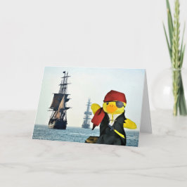 Danny Duck the Pirate Birthday Card Karte