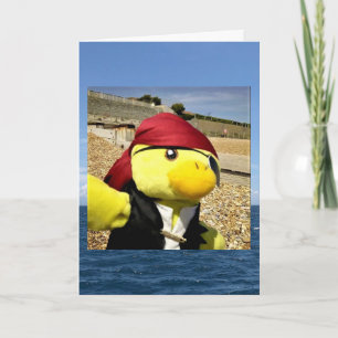 Danny Duck the Pirate Birthday Card Karte