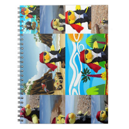 Danny Duck the Pirate Collage Notebook Notizblock
