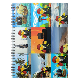 Danny Duck the Pirate Collage Notebook Notizblock