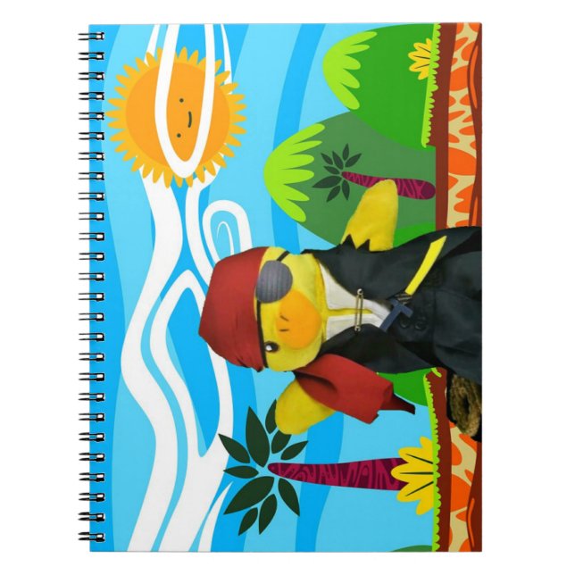 Danny Duck the Pirate Notebook Notizblock (Vorderseite)