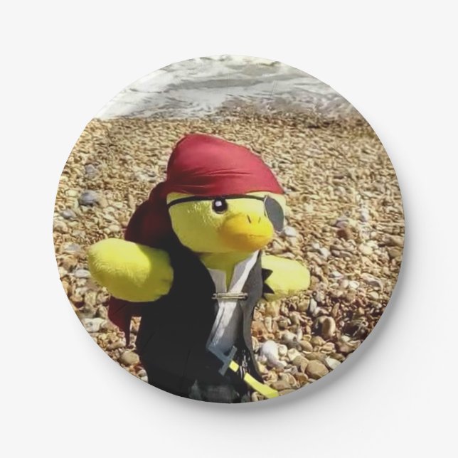 Danny Duck the Pirate Pappteller (Vorderseite)