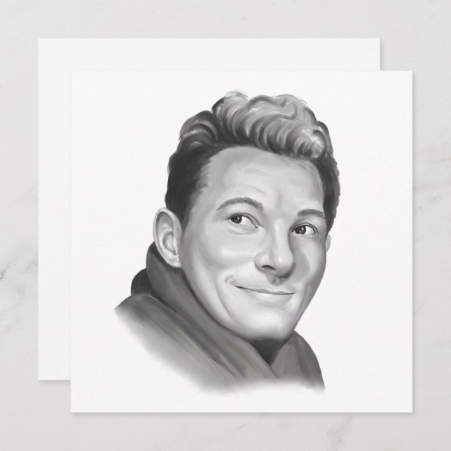 Danny Kaye Feiertagskarte (Vorne/Hinten)