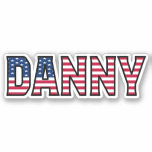 Danny Prénom USA Sticker Stickerset