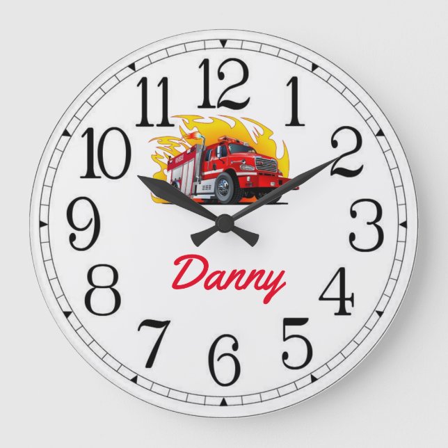 Danny's Fire Secourt Large Horloge (Recto)