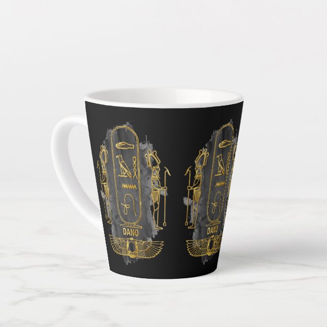 Dano, dein Name in der alten ägyptischen Hieroglyp Milchtasse (Linke Ecke)