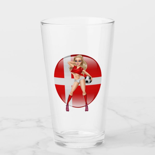 Danoise Fan Roligan Girl Sur Le Verre À Boire (Devant)