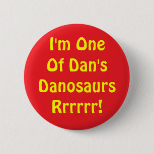 Danosaur Knopf Button