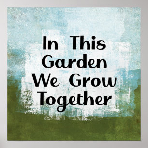 Dans Ce Jardin Nous Cultivons Poster Ostréisme