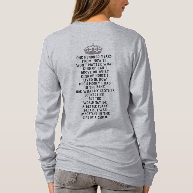 Dans cent ans — T-shirt (Dos)