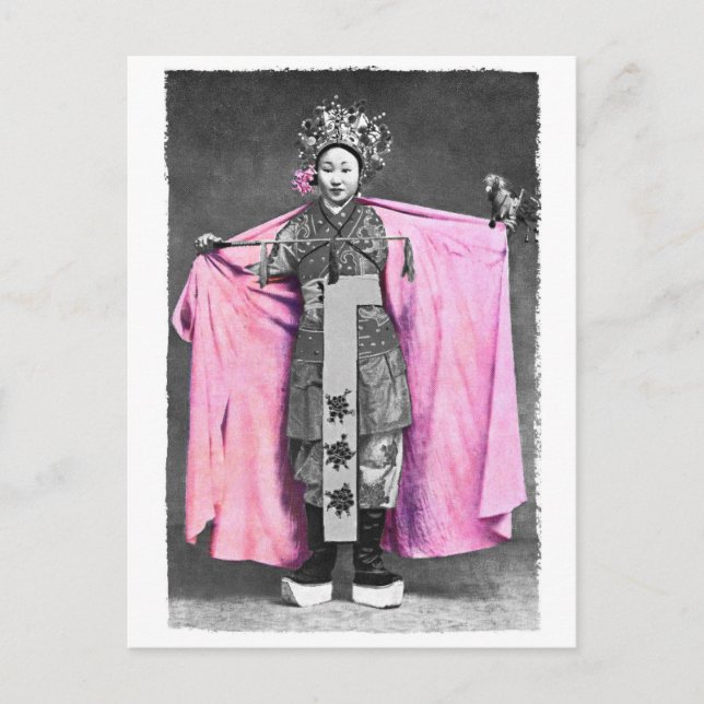 Dans La Carte Postale Rose (Devant)