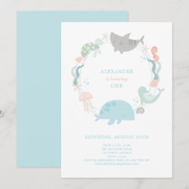 Dans La Mer Invitation D'Anniversaire