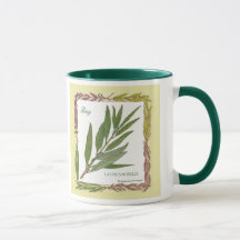 Dans la tasse de feuille de laurier de ~ de jardin