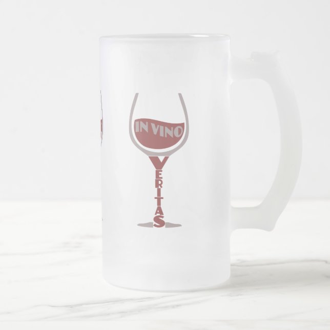 Dans la tasse Vino Veritas - choisir style et coul (Droit)