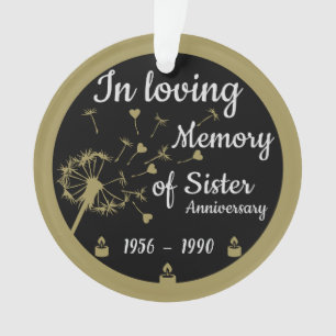 Dans l'amour Mémoire de la mort Anniversaire Soeur