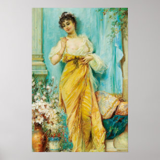 Dans le Boudoir par Hans Zatzka - affiche