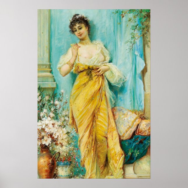 Dans le Boudoir par Hans Zatzka - affiche (Devant)