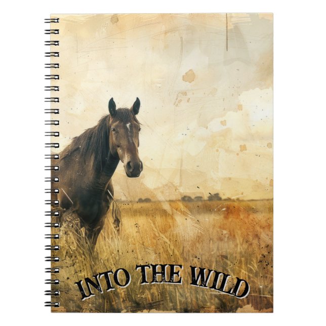 Dans le Carnet Spiral du Cheval Sauvage (Devant)