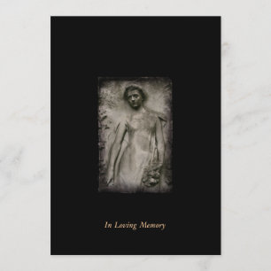 Dans le faire-part commémoratif funèbre de mémoire