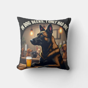 Dans Les Bières De Chien Jeter Oreiller