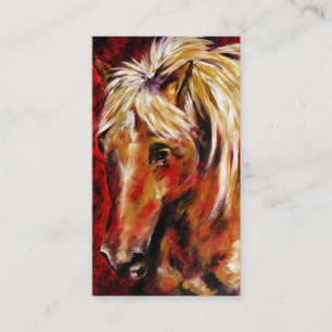 Dans les cartes de visite de vent d'août (cheval