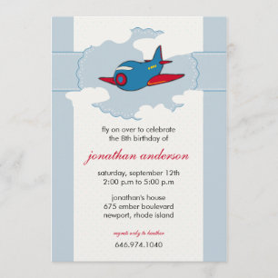 Dans les nuages - invitations d'anniversaire