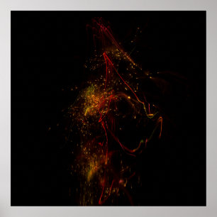 Dans l'obscurité 24" x 24", Papier pour affiche de