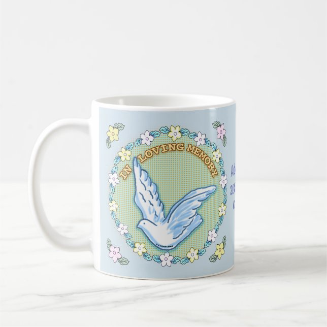 Dans Love Memory Memorial tasses personnalisées (Gauche)