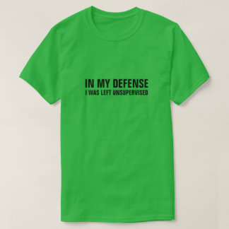 DANS MA DÉFENSE, ON M'A LAISSÉ T-shirt SANS SURVEI
