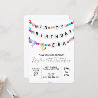 Dans Mon Bracelet D'Amitié Anniversaire Invitation