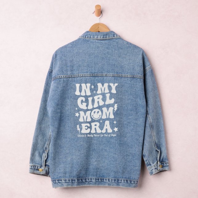 Dans Mon Era Maman Fille Nom Personnalisé Denim Ve (Hangar)