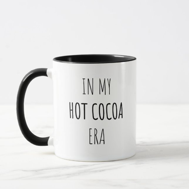 "Dans mon ère de cacao chaud" Mug Bold (Gauche)