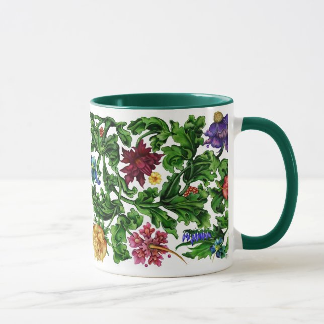 Dans mon jardin - Mug fleuri (Droite)